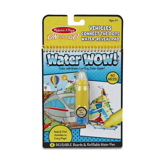 Melissa & Doug - On The Go - Water WOW! Connect the Dots - Vehicles
