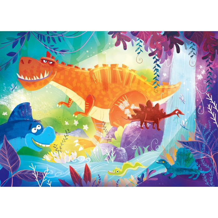 Clementoni Puzzles - 2x20pc Funny Dinos