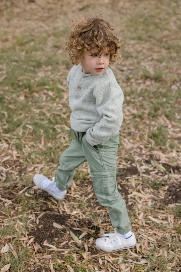 Milky - Green Cargo Pant (sizes 2-7)