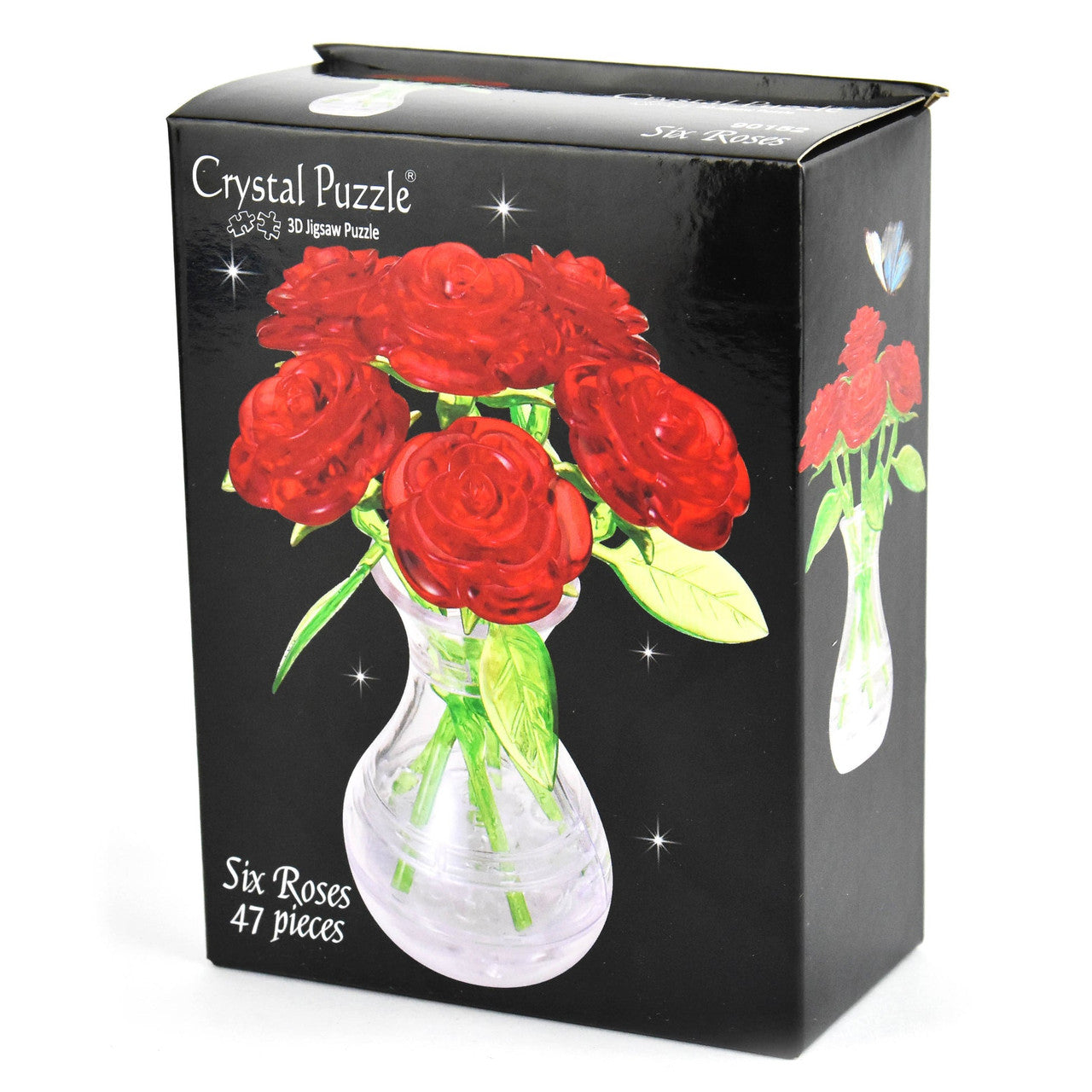 Crystal Puzzle 3D - Six Red Roses
