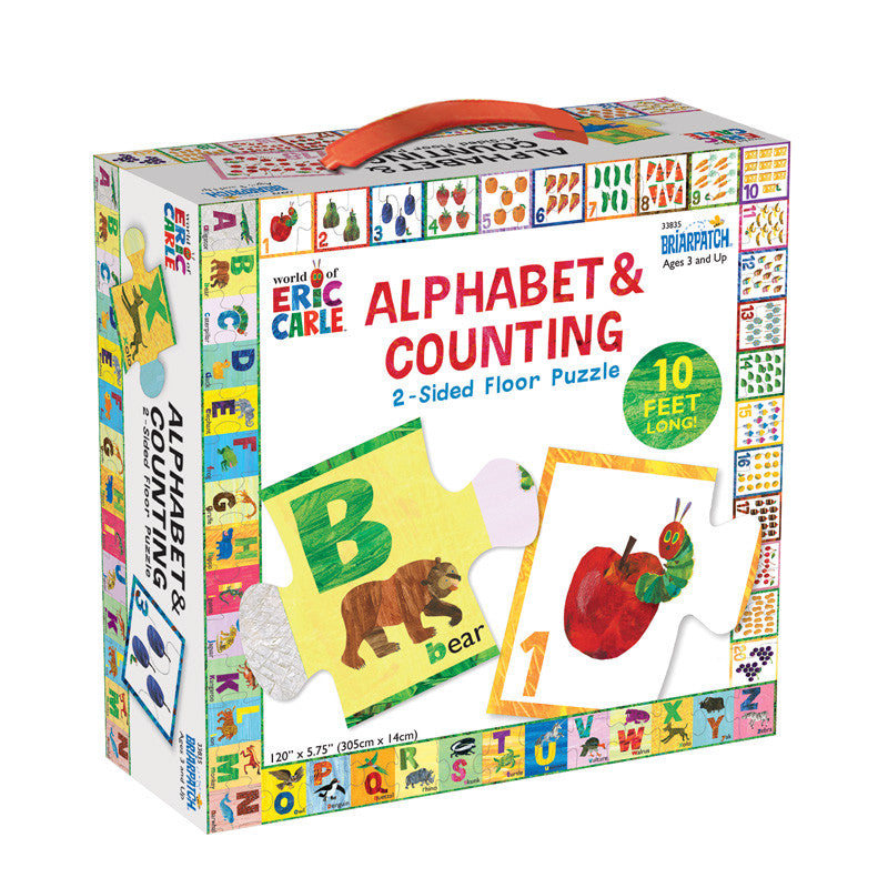 The Very Hungry Caterpillar Alphabet & Counting 2-sided Floor Puzzle