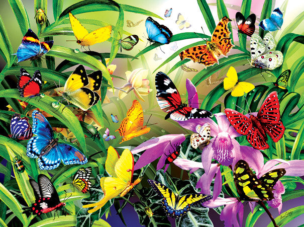 Sunsout 1000pc - Tropical Butterflies Puzzle
