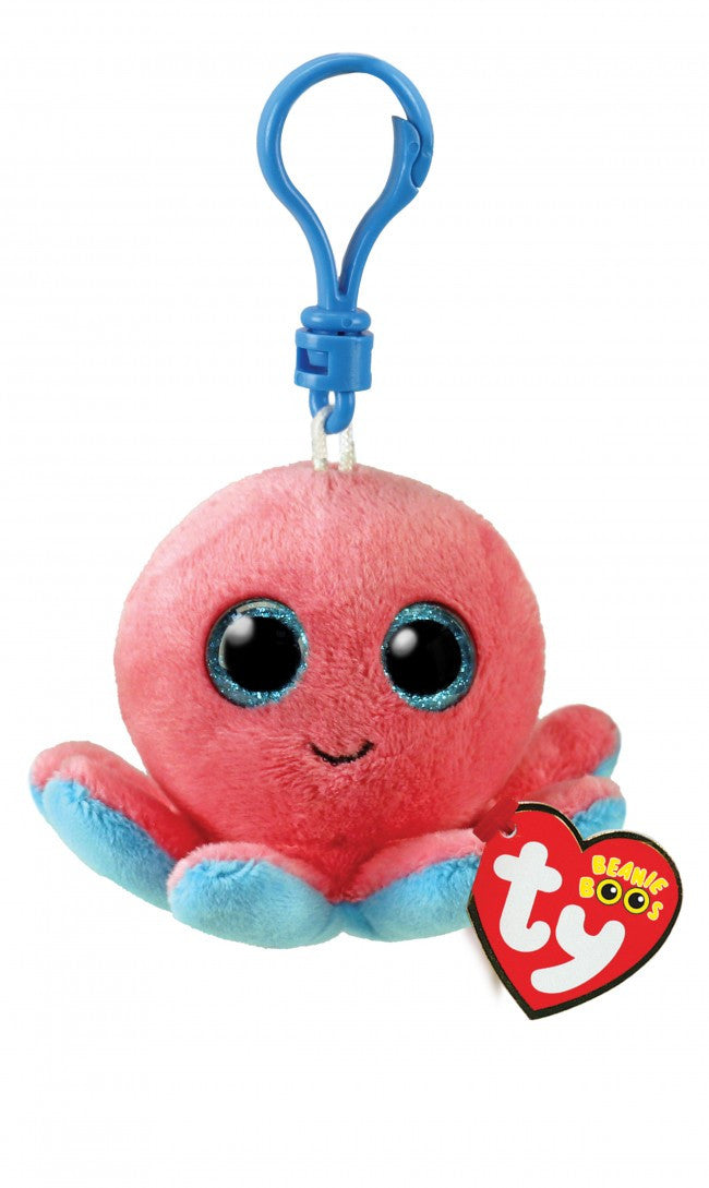Beanie Boos Clip - Sheldon the Coral Octopus