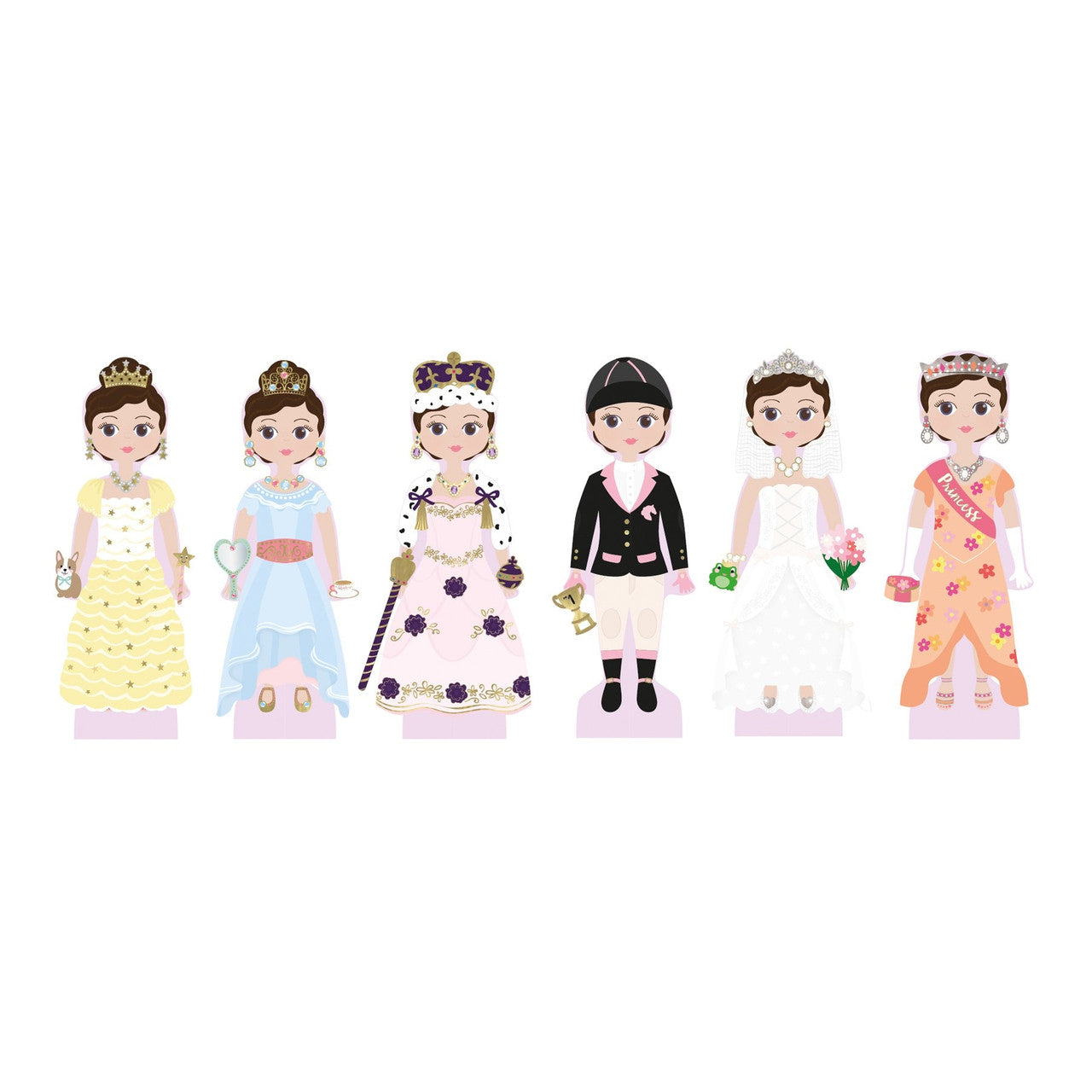 Floss & Rock Wooden Magnetic Dress up - Charlotte