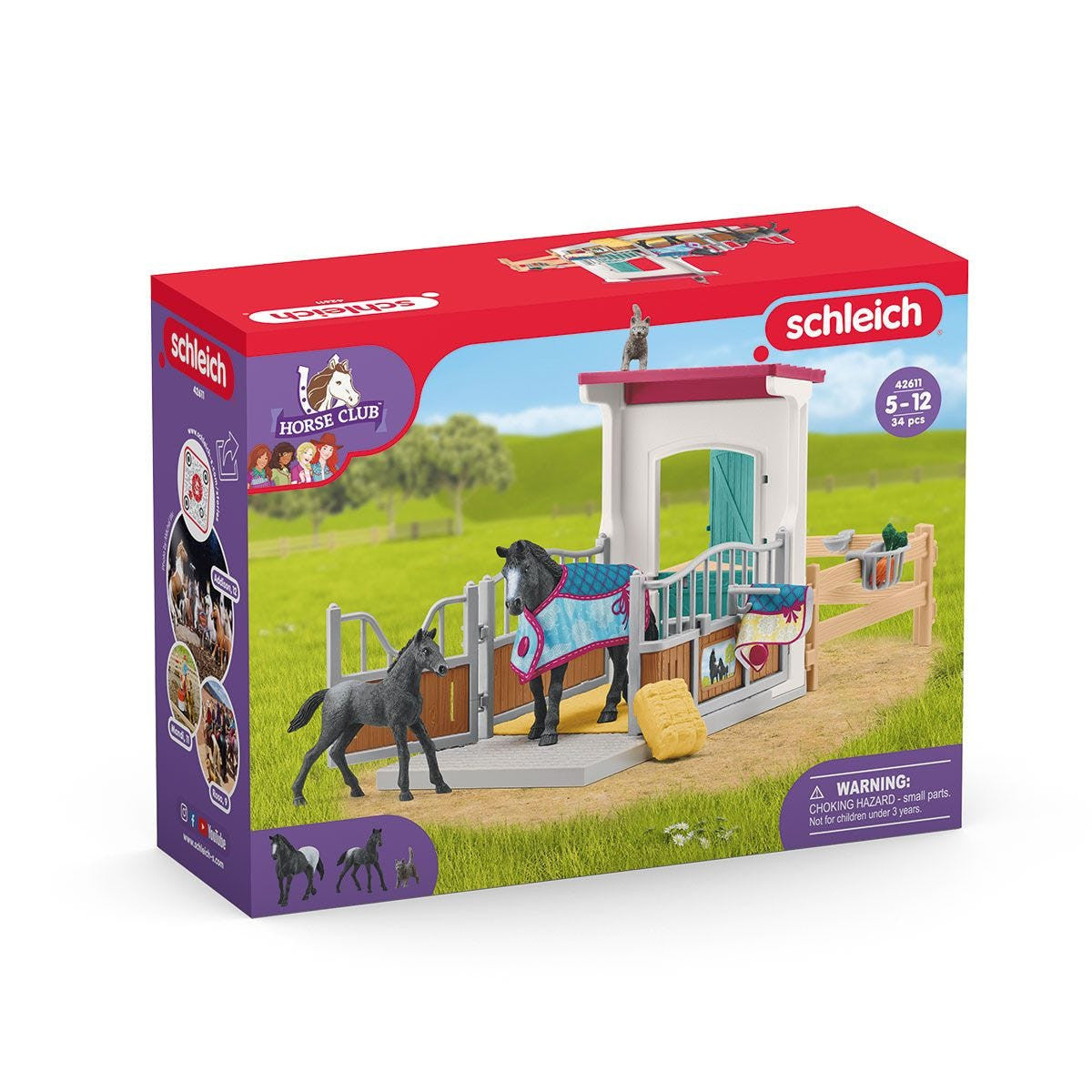 Schleich Horse Club - Horse Box with Mare and Foal 42611
