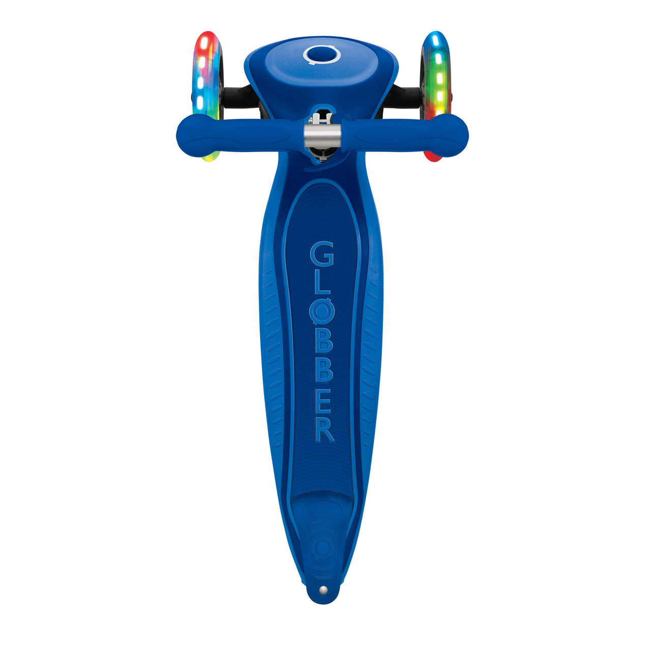 Globber PRIMO Foldable Plus Scooter with Light Up Wheels - Navy Blue