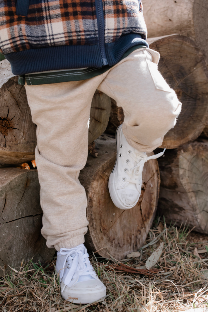 Milky - True Natural Cargo Track Pant (sizes 2-7)