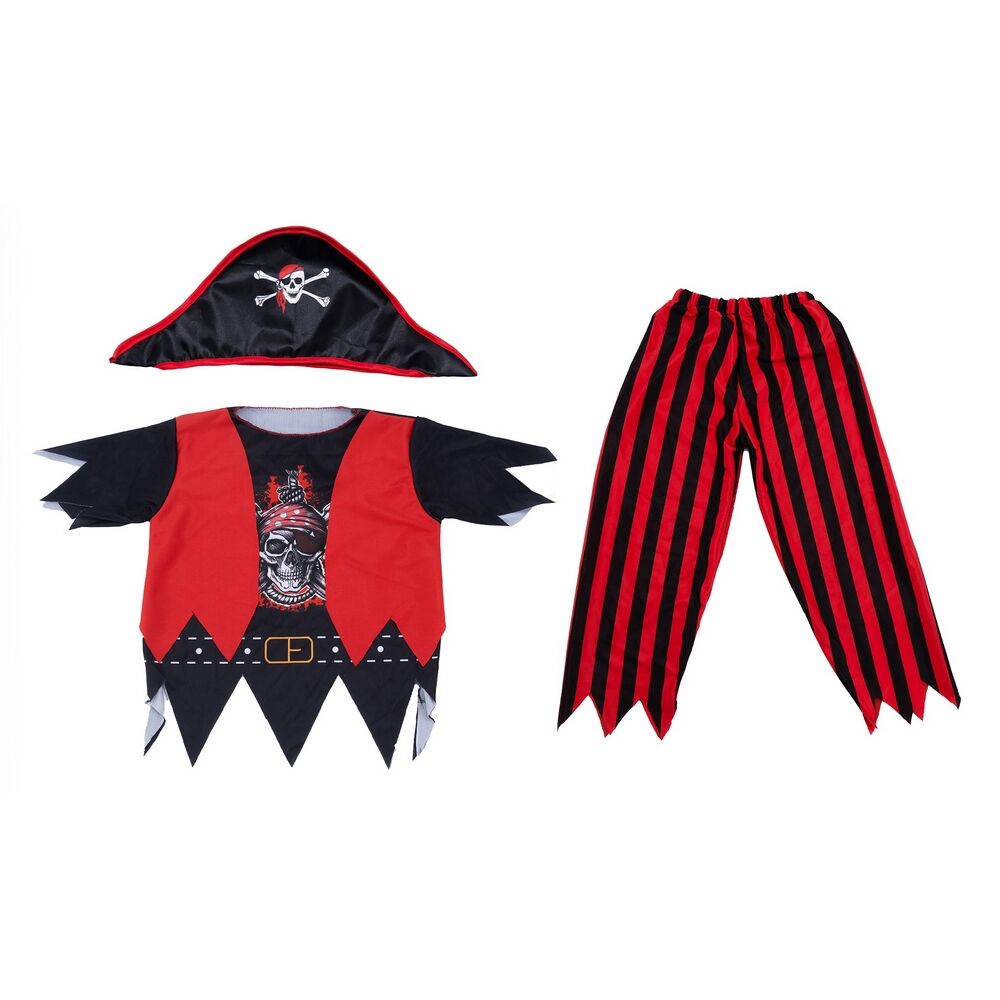 Pirate Red & Black Dress Up Costume