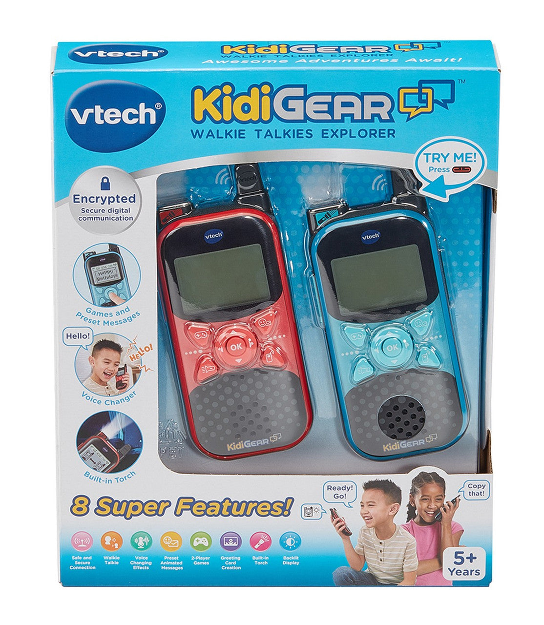 VTech - Kidigear Walkie Talkies Explorer (Red/Blue)