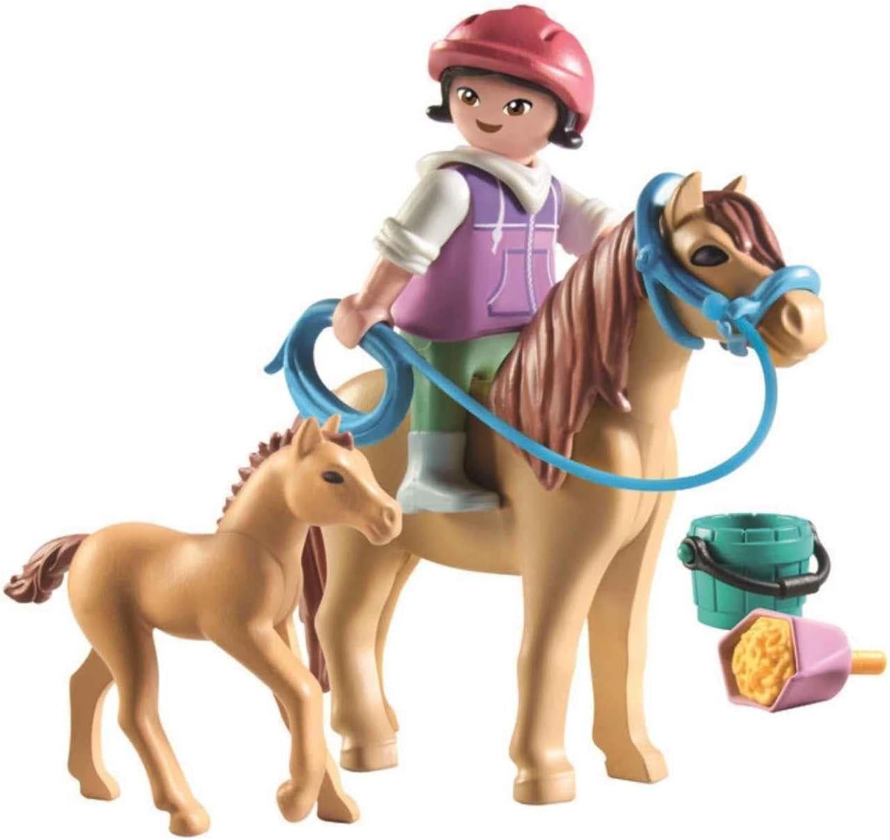 Playmobil - Horses of Waterfall - Child with Pony and Foal 71498