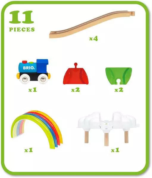 Brio - My First Railway Light Up Rainbow Set 11 Pieces