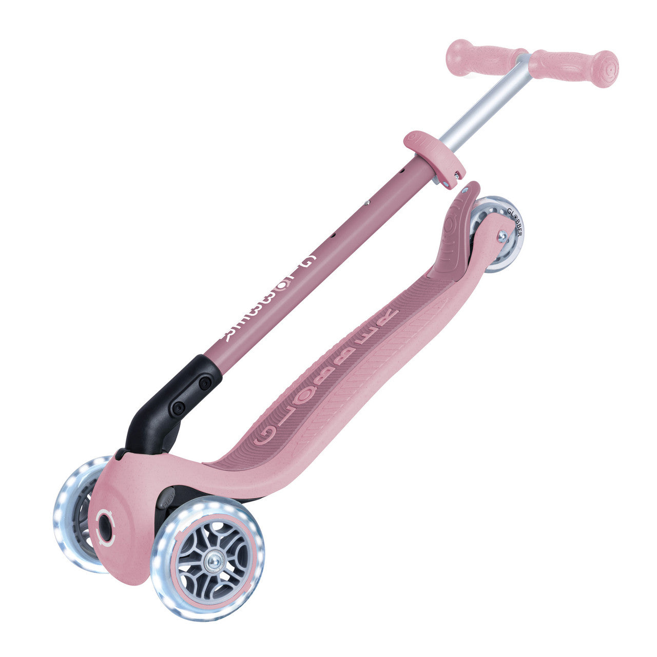 Globber - ECOLOGIC PRIMO FOLDABLE Scooter With Lights - Berry