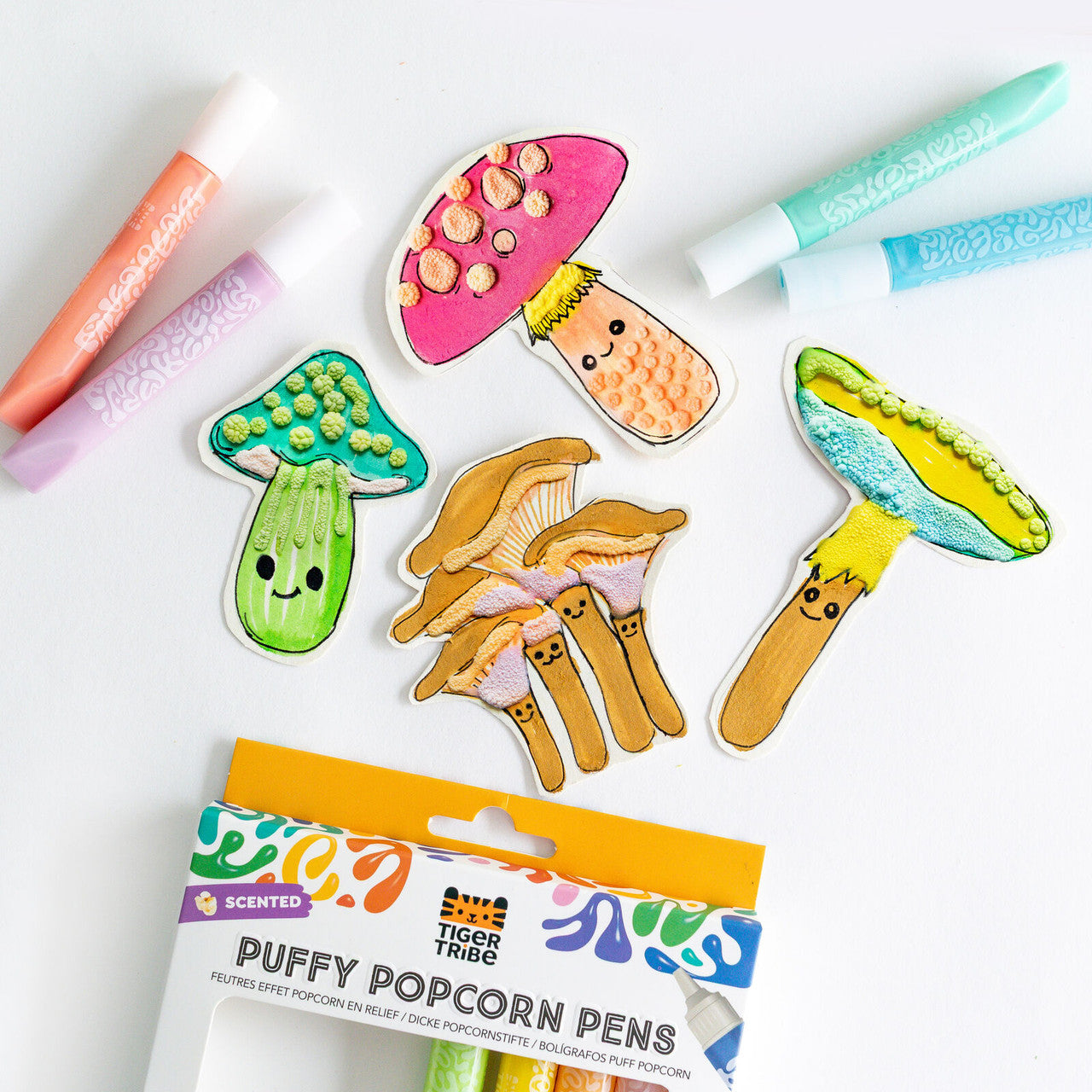 Tiger Tribe - Puffy Popcorn Pens