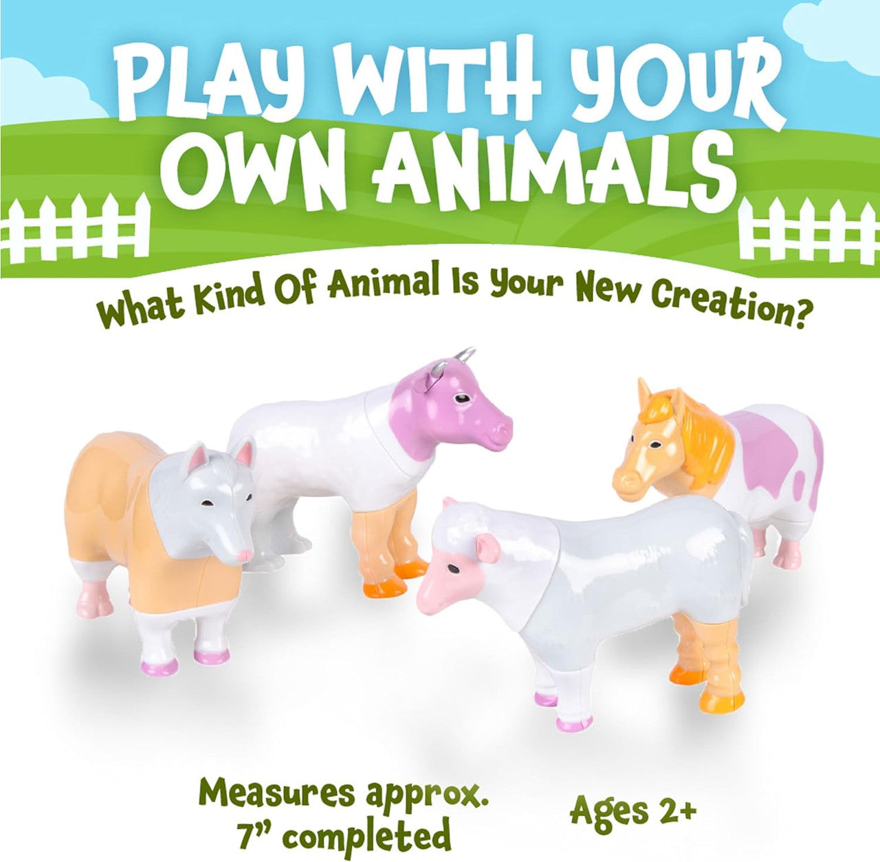 Popular Playthings - Mix or Match - Farm Animals Pastel