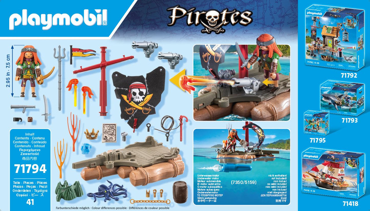 Playmobil Pirates - Pirate Raft with Treasure 71794