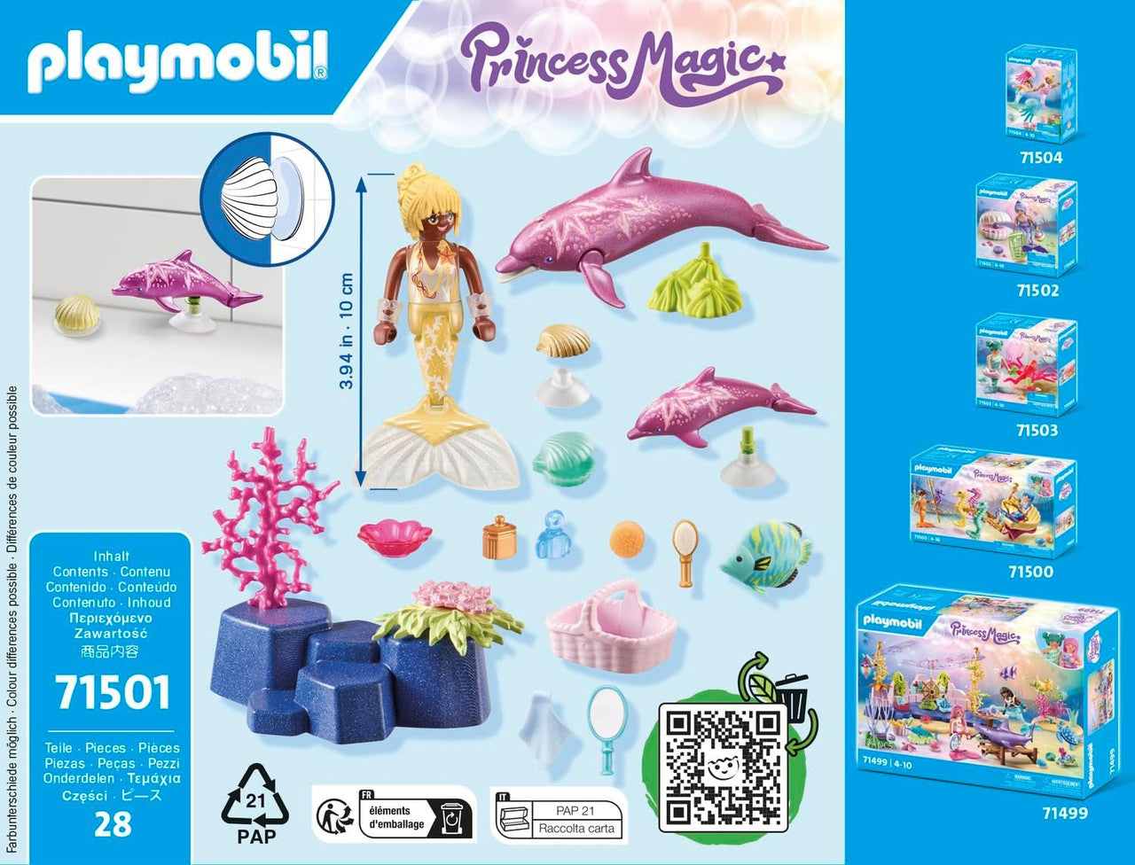 Playmobil - Princess Magic - Mermaid with Dolphins 71501