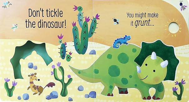 Usborne Touchy-Feely Sounds Book - Don't Tickle the Dinosaur