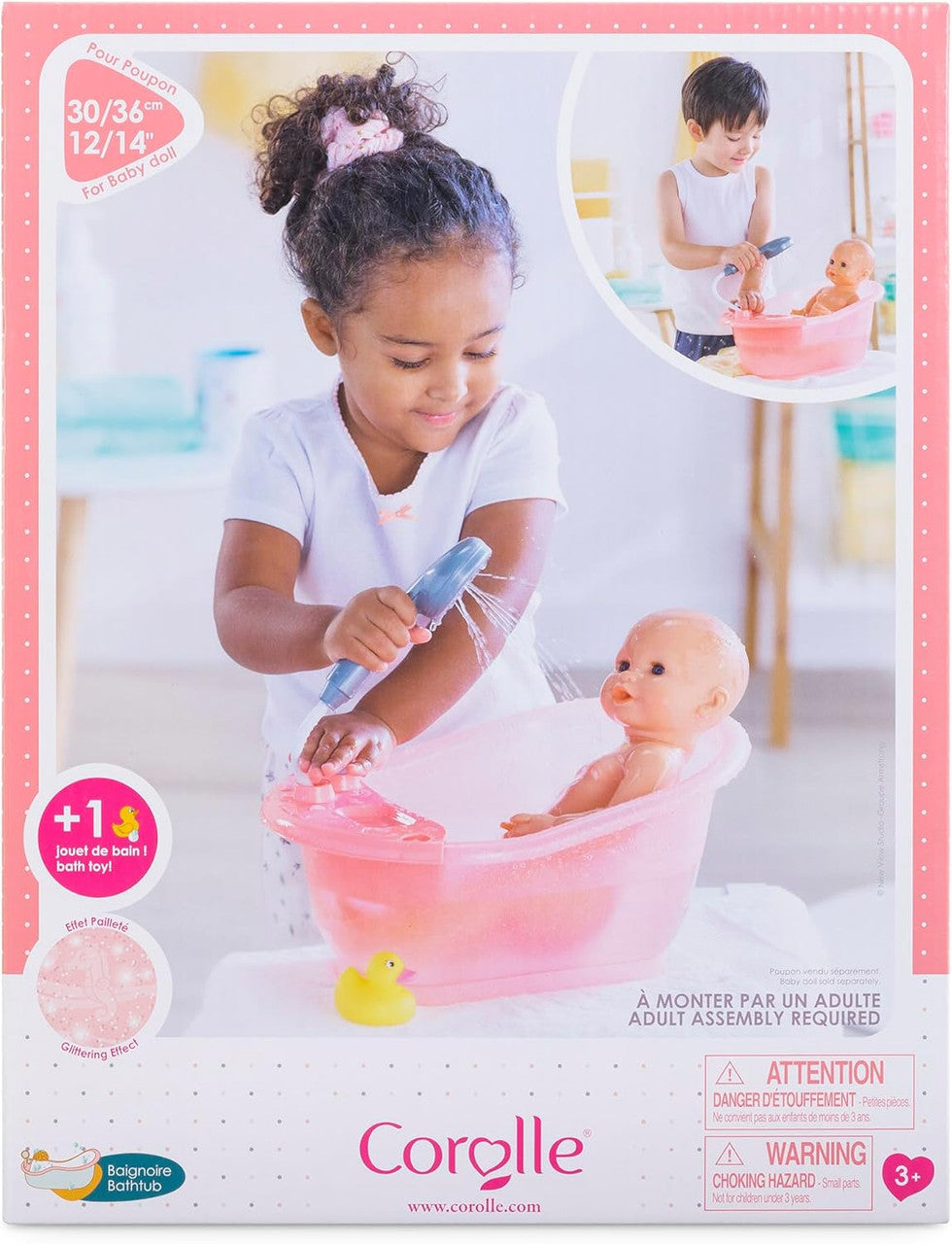 Corolle - Bathtub with Shower and Duck for Corolle 30cm & 36cm Baby Dolls