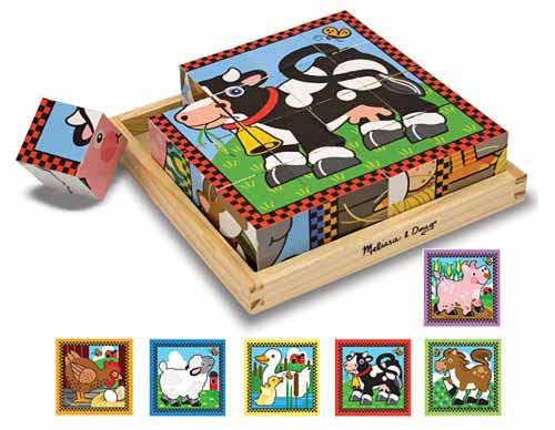 Melissa & Doug - Farm Cube Puzzle