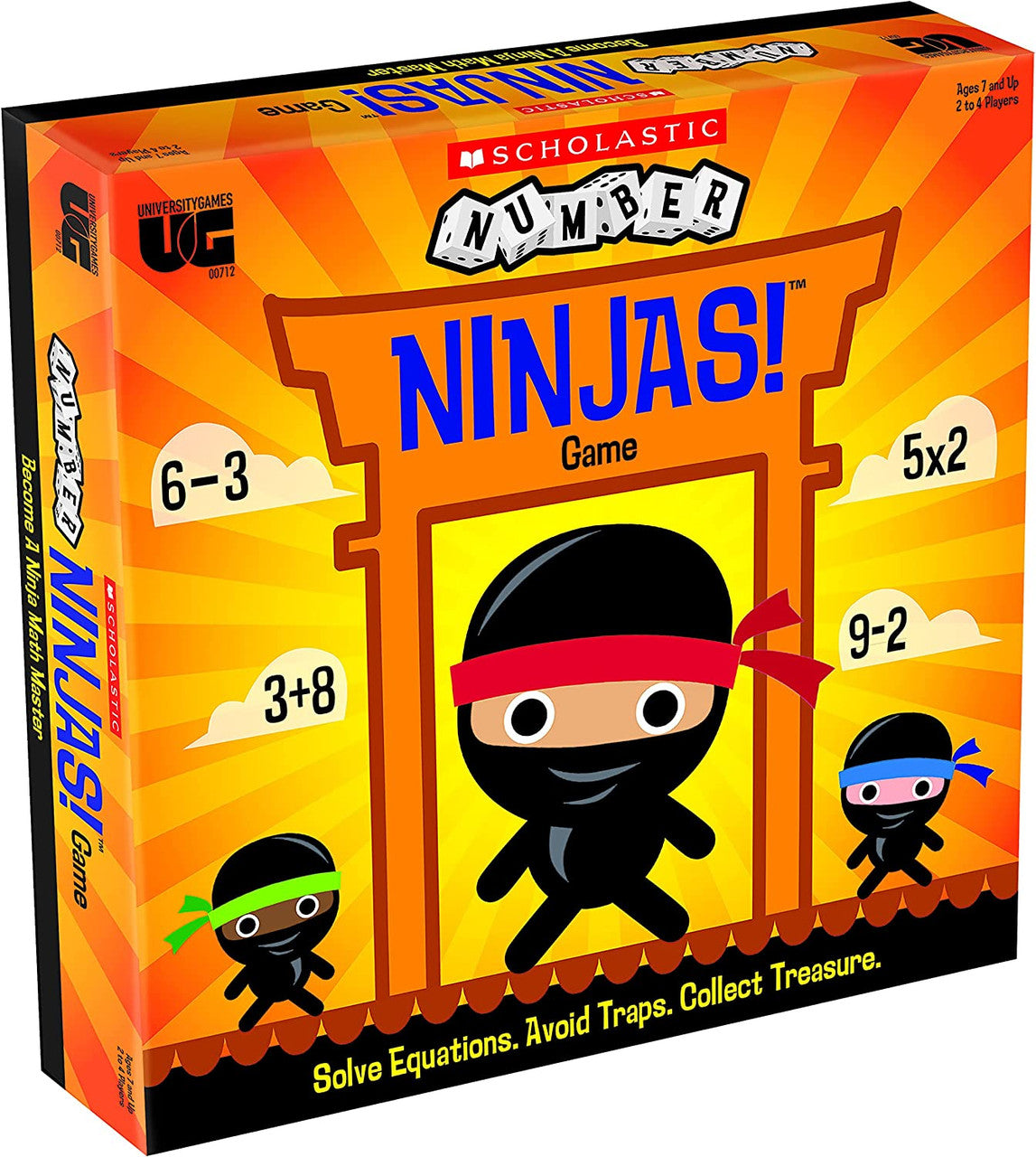Scholastic - Number Ninjas Math Master Board Game | Petit Enfant
