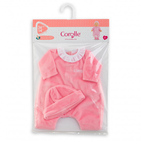 Corolle Mon Classique - Pink Pyjamas and Bonnet Set - 36cm