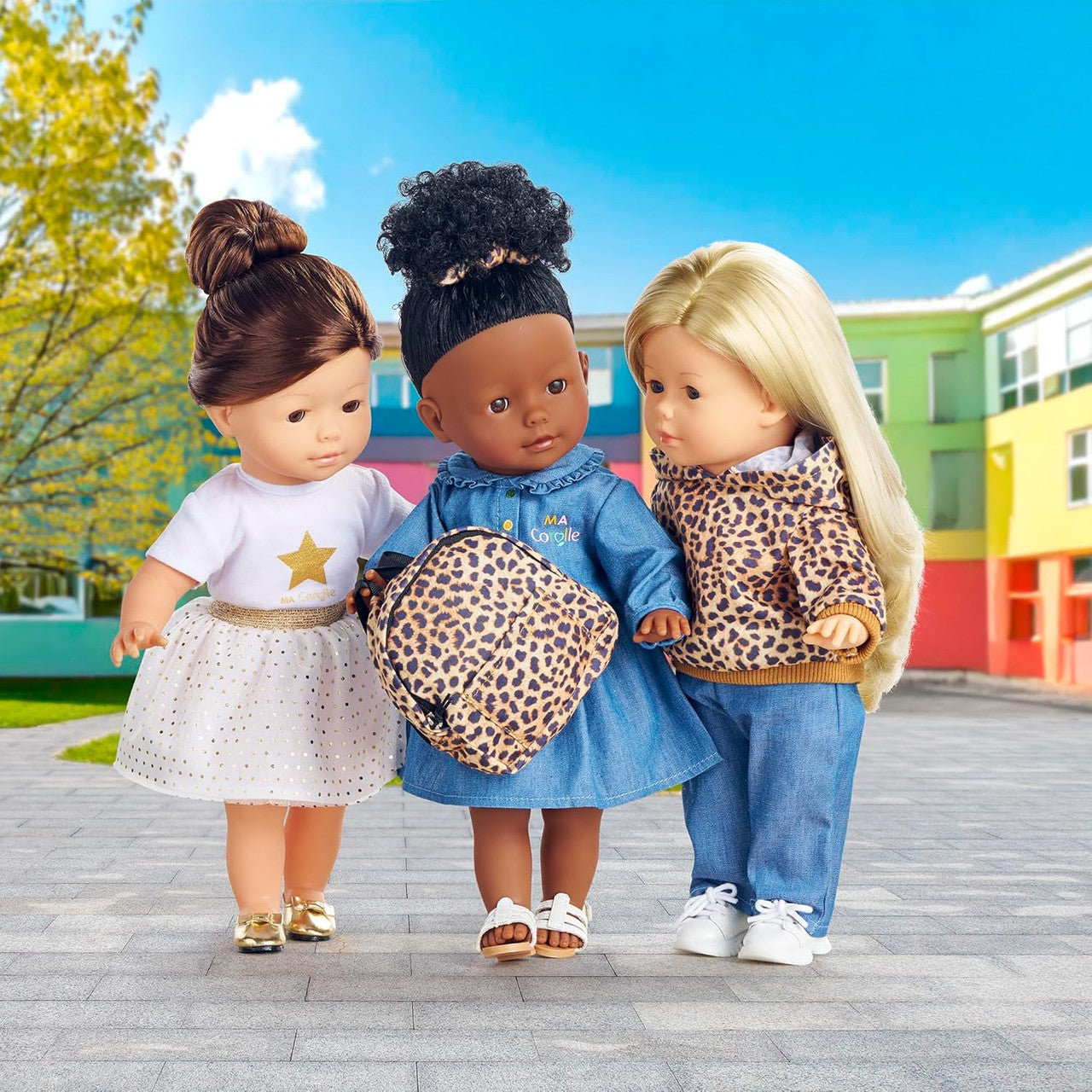 Corolle - Long-Sleeved Denim Dress for Ma Corolle 36cm Dolls