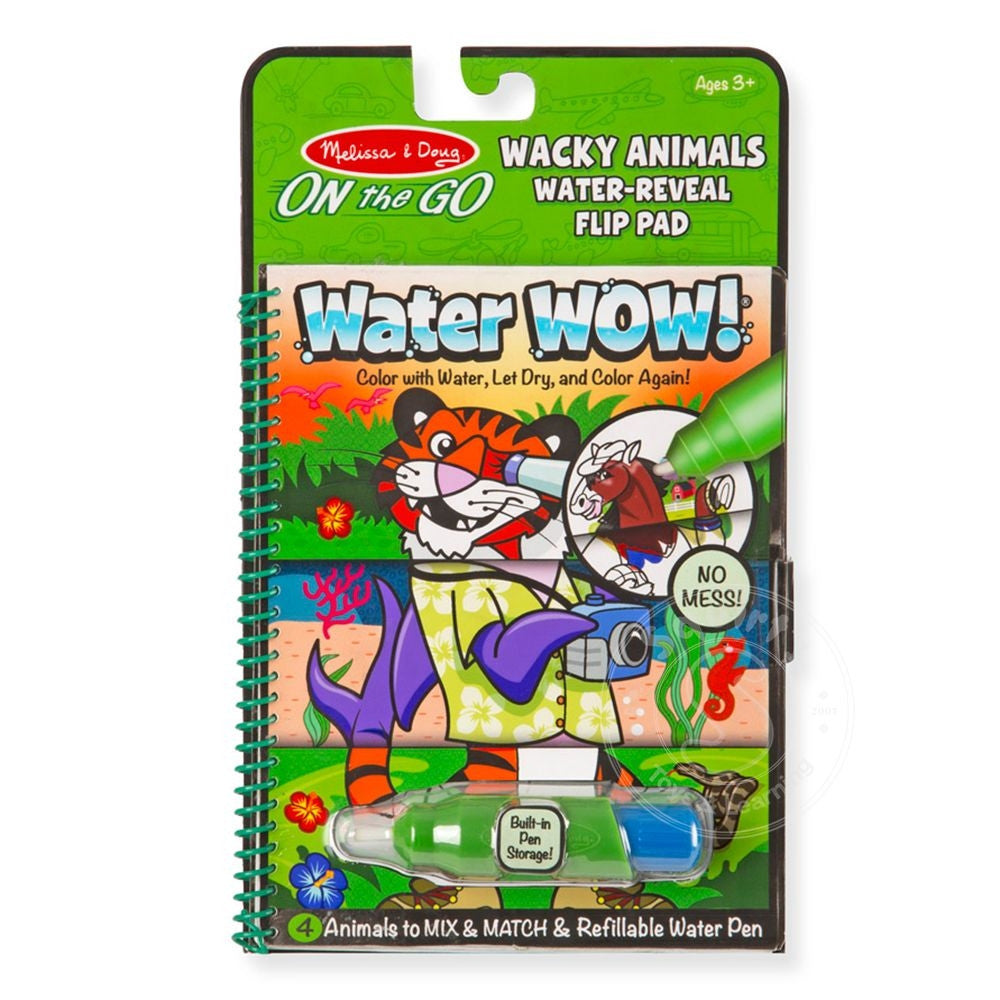 Melissa & Doug- ON the GO - Water WOW! Wacky Animals Flip Pad
