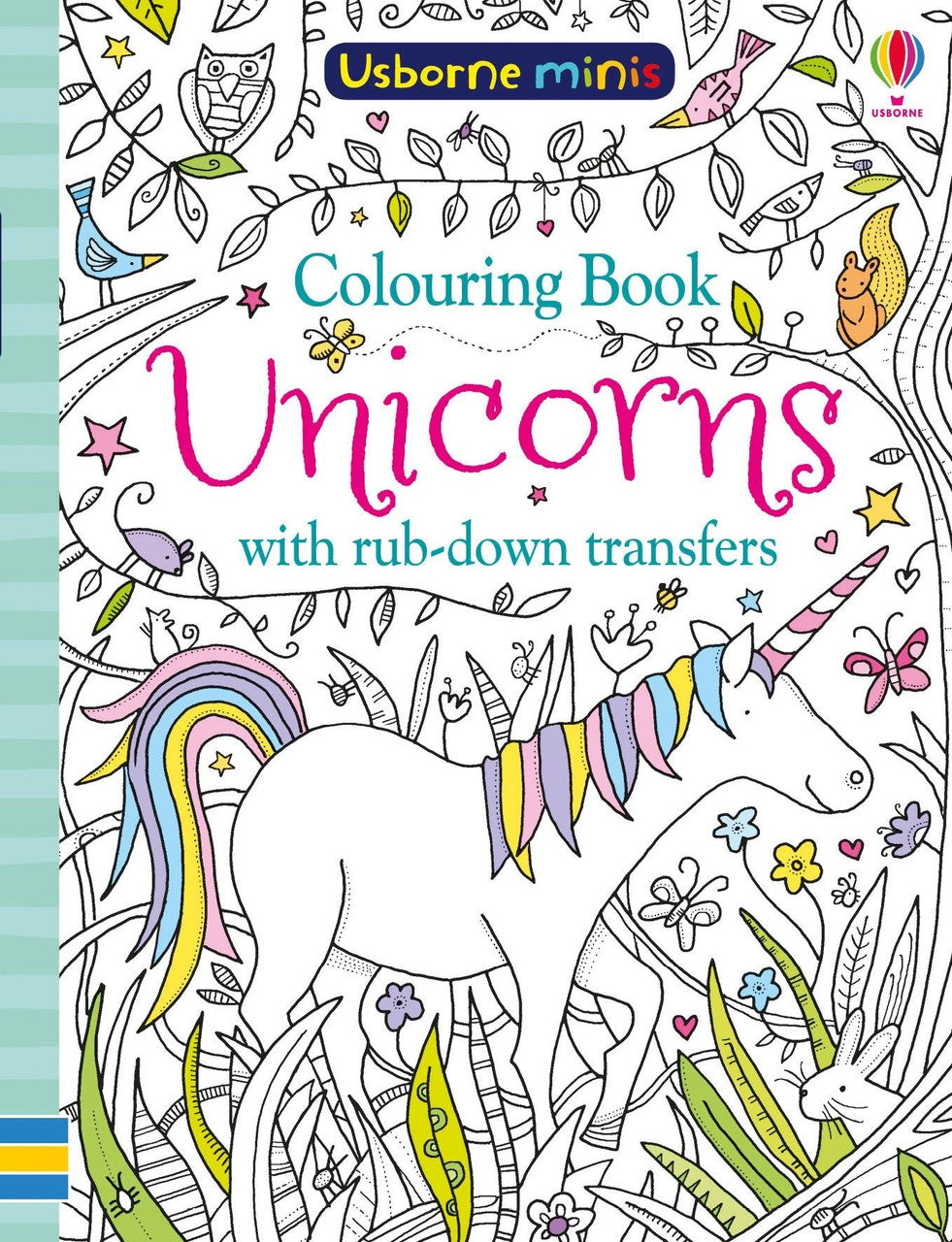 Usborne - Mini Books - Colouring Book Unicorns with Rub Downs