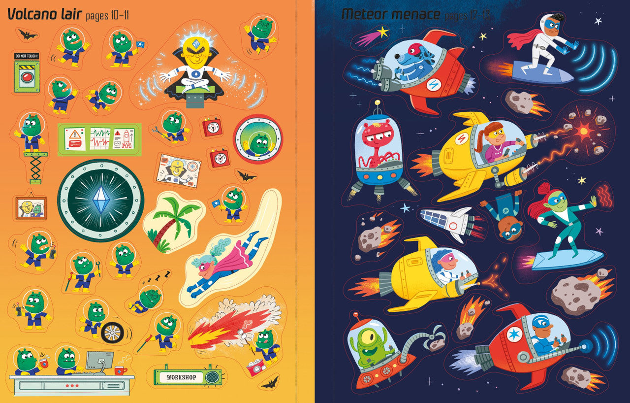 Usborne - First Sticker Book - Superheroes