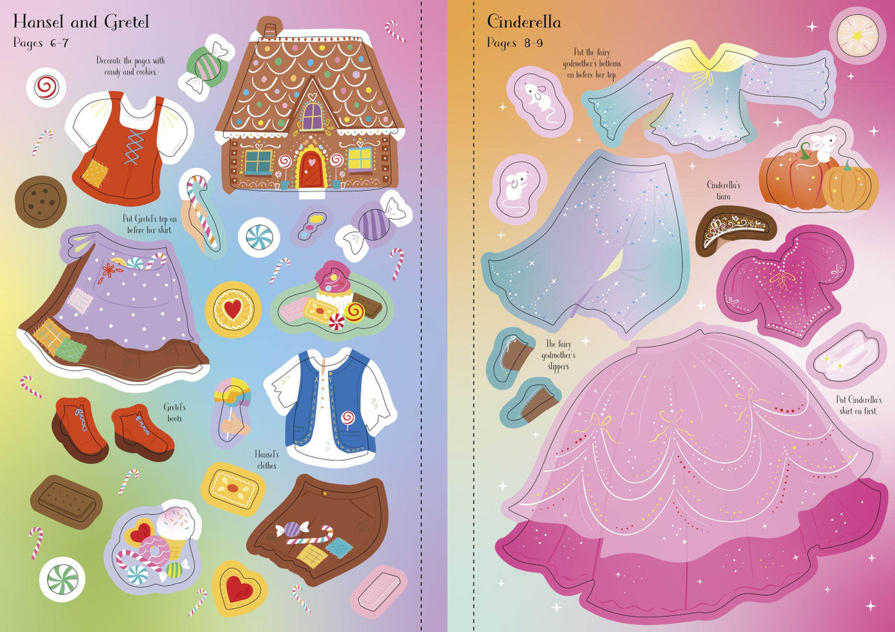 Usborne - Little Sticker Dolly Dressing - Fairy Tales