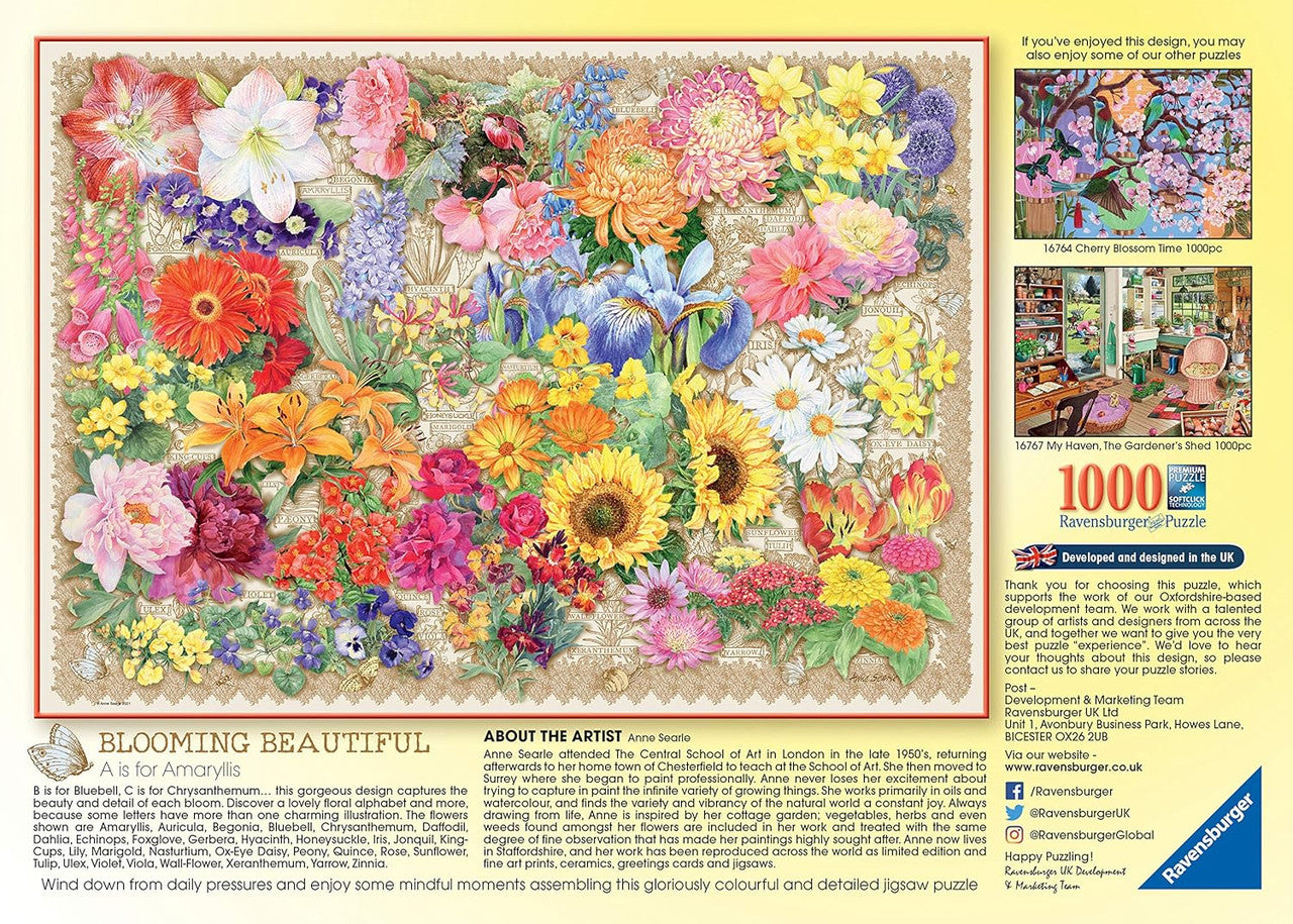 Ravensburger 1000pc - Blooming Beautiful Puzzle 00121-8