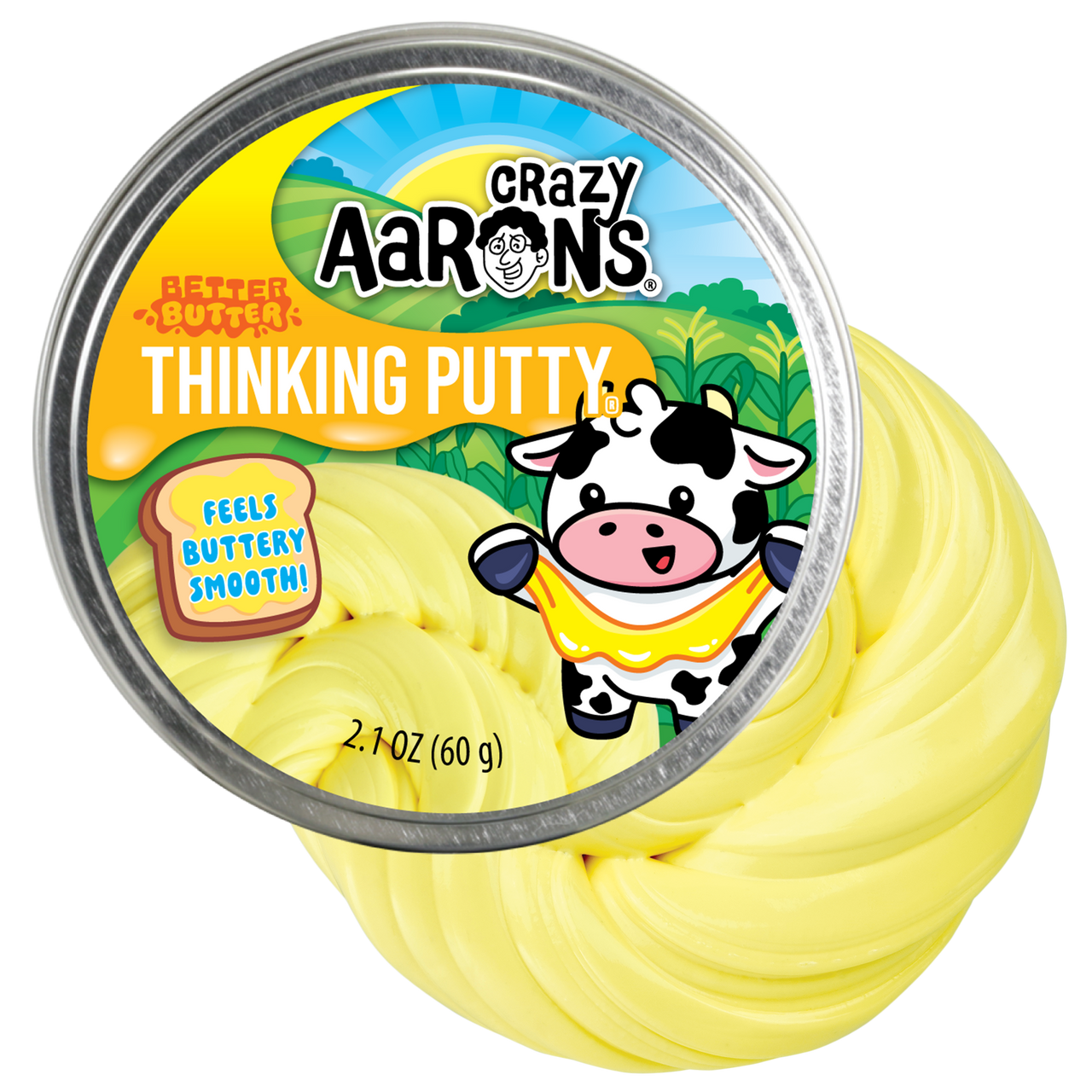 Crazy Aaron's Thinking Putty - Better Butter 4" Tin