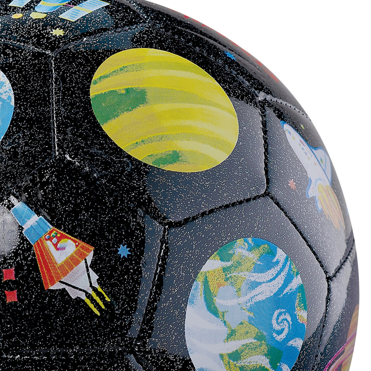 Crocodile Creek - Glitter Soccer Ball - Space Exploration (Size 3)