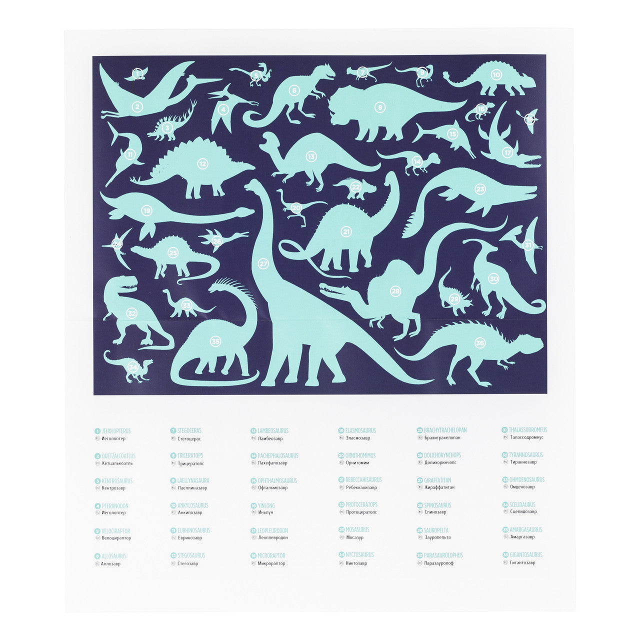 Crocodile Creek 100pc - Thirty Six Animals - Dino World Puzzle
