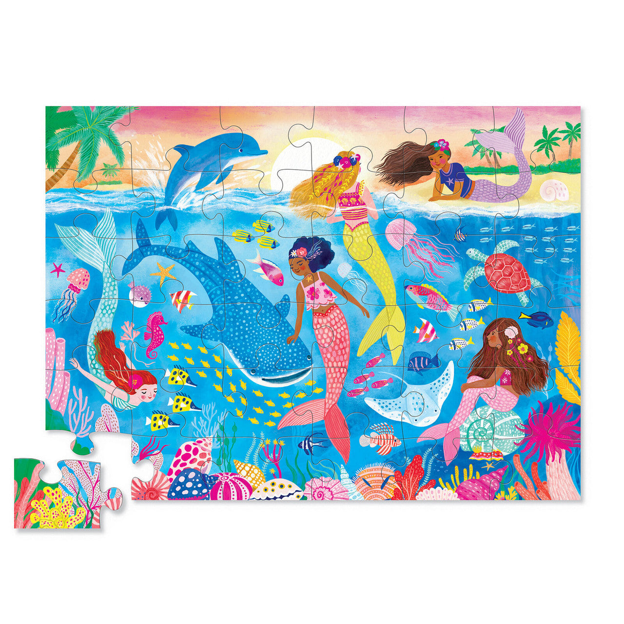 Crocodile Creek - Classic Floor Puzzle 36 pc - Mermaid Dreams