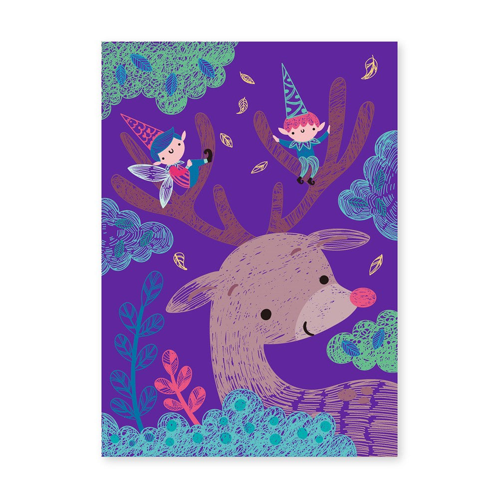 Avenir - A5 Scratch Book - Elves in the Forest