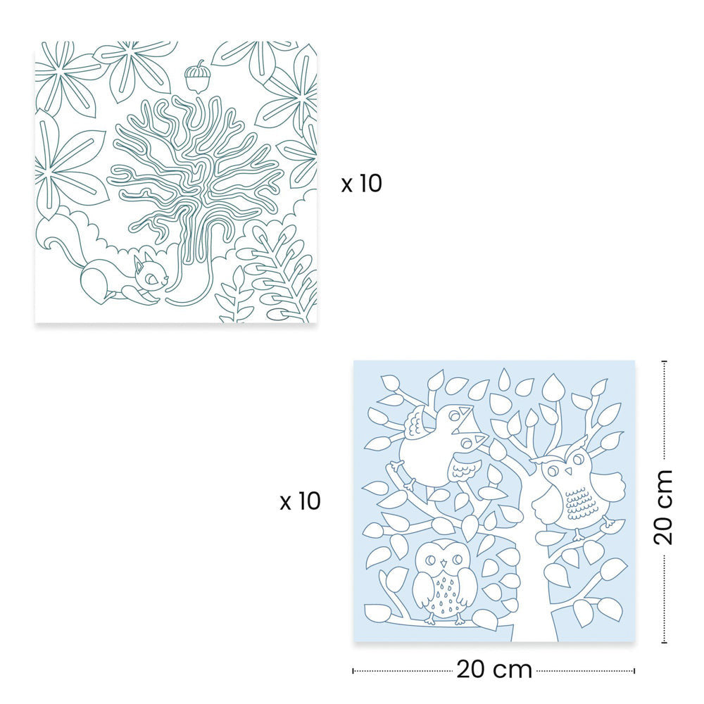 Djeco - Forest Colouring Dispenser