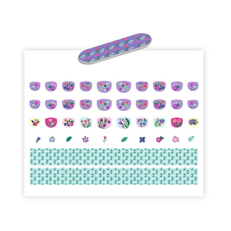 Djeco - 60 Petit Flowers Nail Stickers
