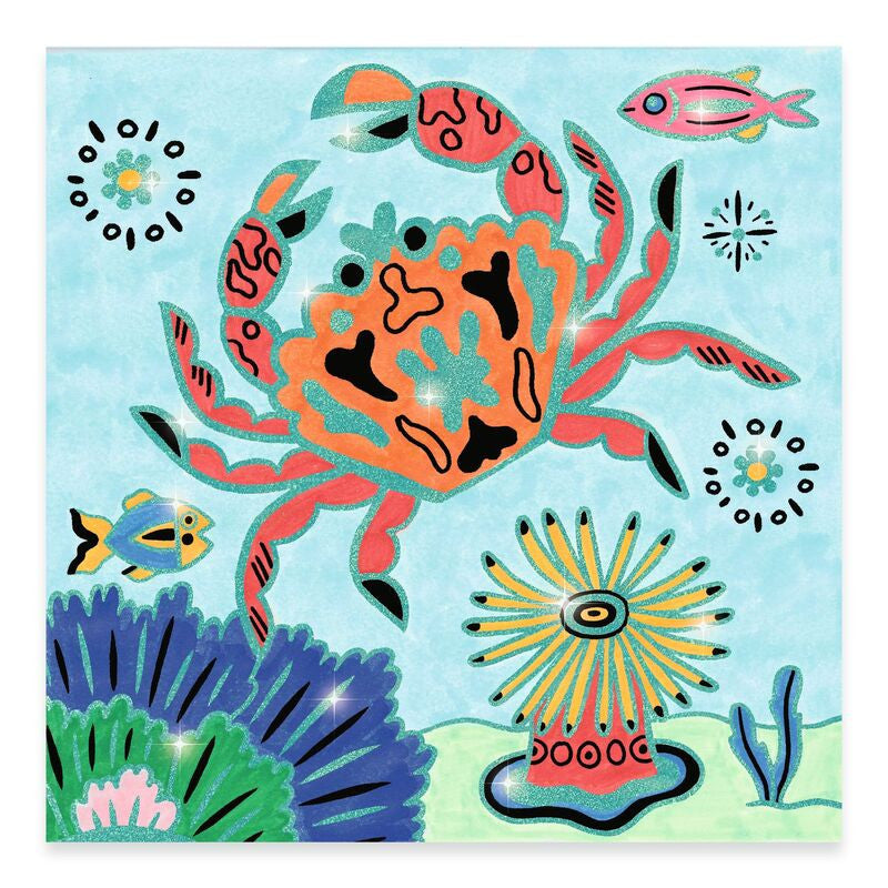 Djeco - Shiny Colouring - Under the Sea Colouring
