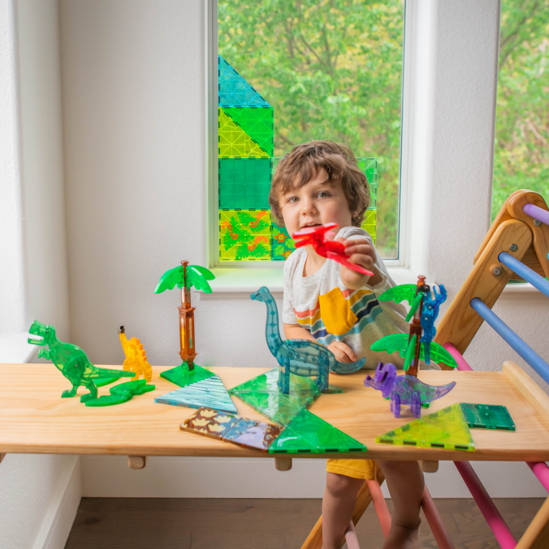 MAGNA-TILES - Dino World XL - 50 Piece Set