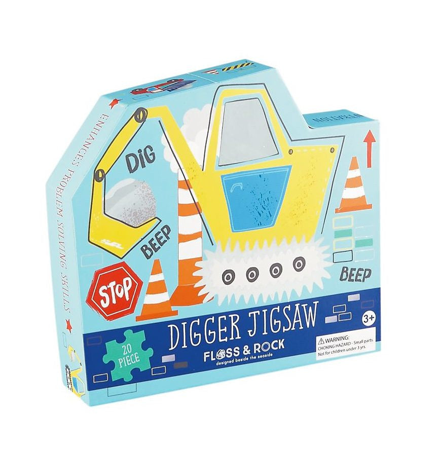 Floss & Rock 20pc - Digger Shaped Puzzle