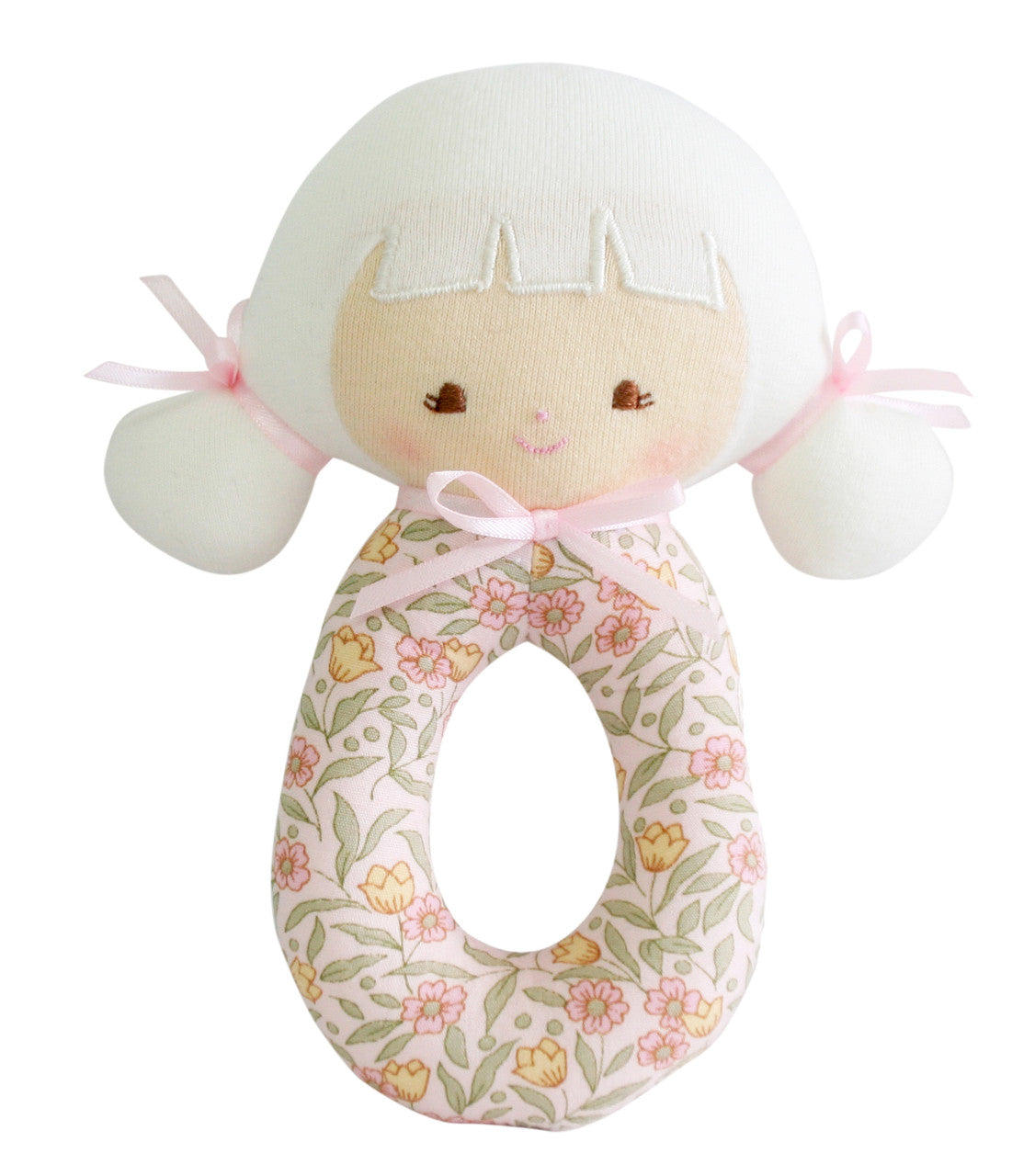 Alimrose - Audrey Grab Rattle Blossom Lily Pink