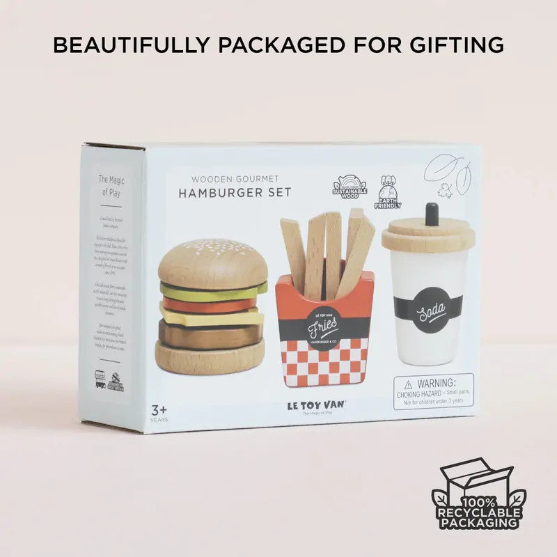 Le Toy Van - Wooden Gourmet Hamburger Set