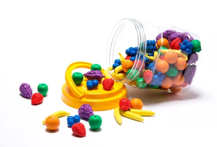 Educational Colours - Fruit Counters Jar Of 108