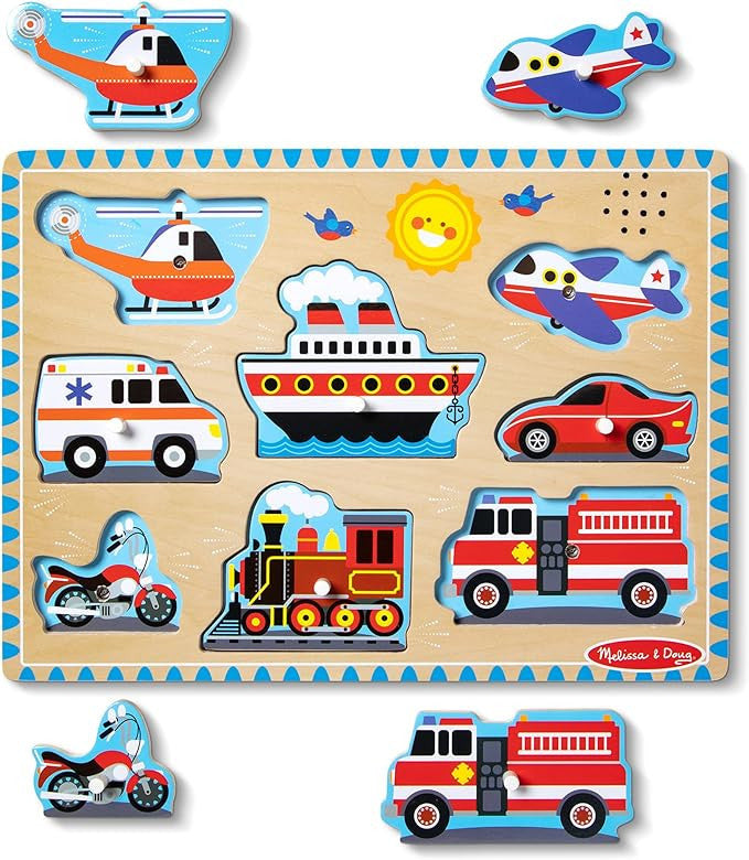 Melissa & Doug - Vehicles Sound Puzzle