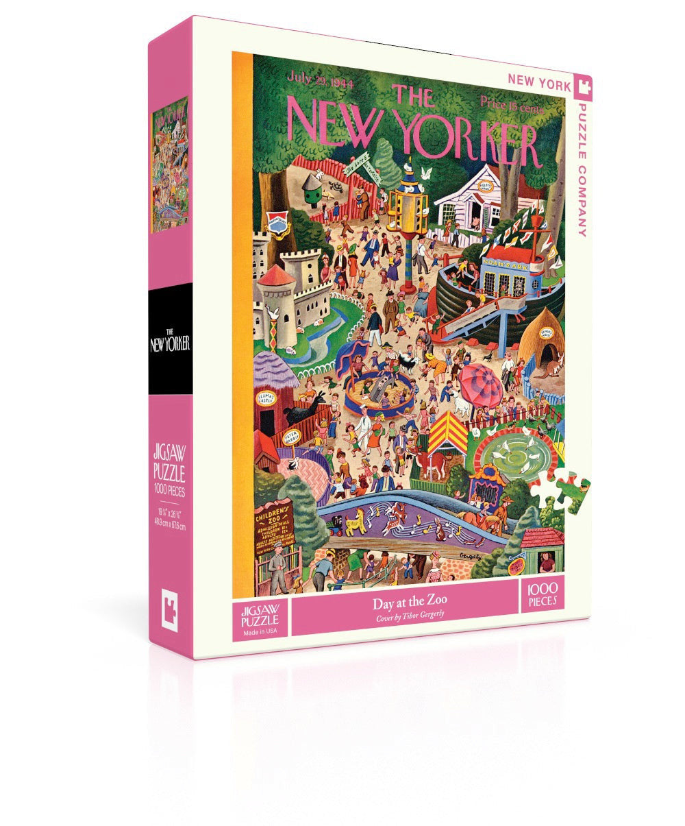 New York Puzzle Company 1000pc - Day at the Zoo Puzzle