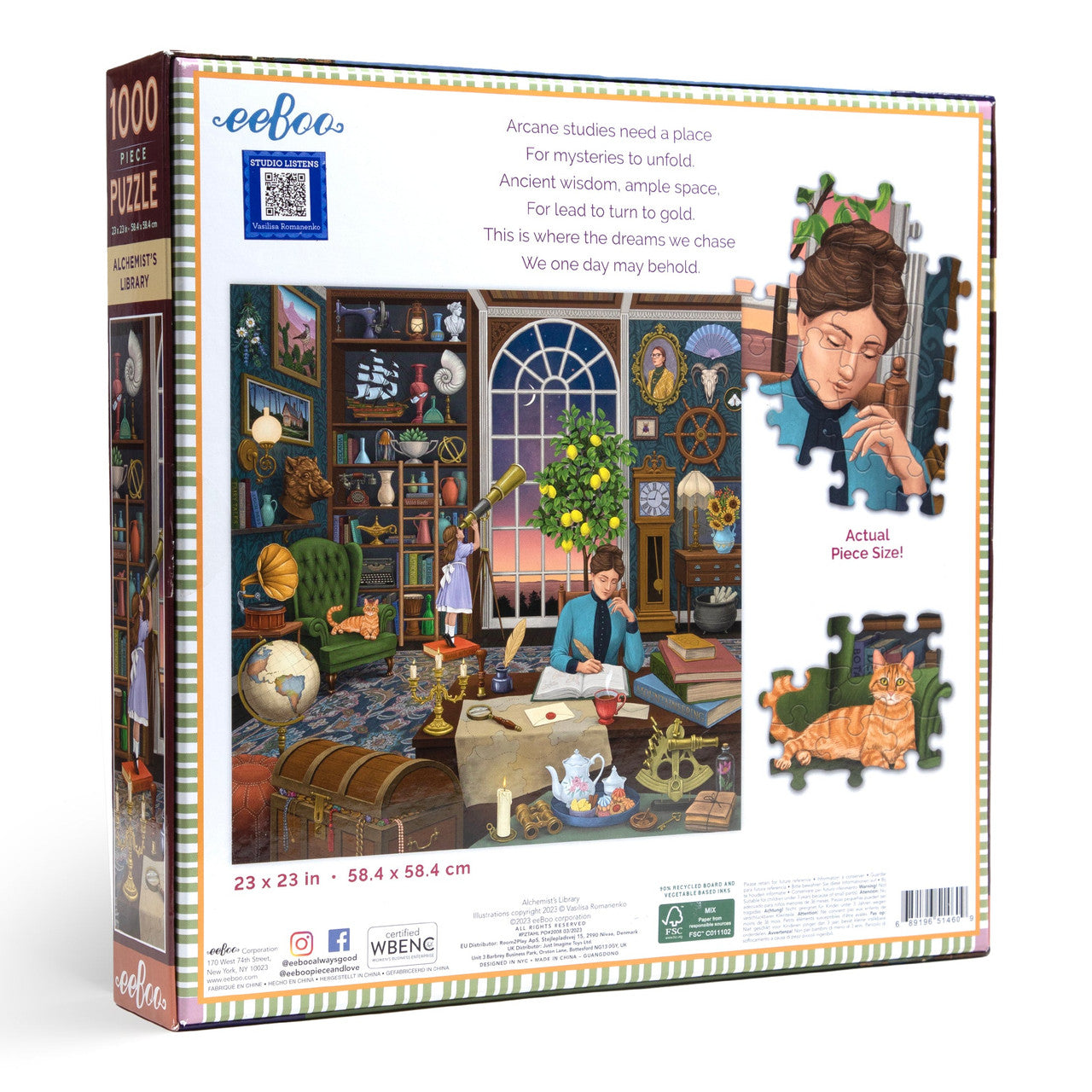 eeBoo 1000pc - Alchemist's Library Puzzle