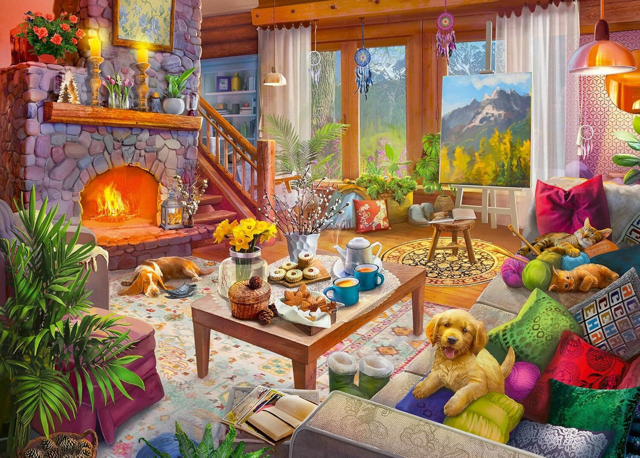 Ravensburger 1000pc - Cozy Cabin Puzzle