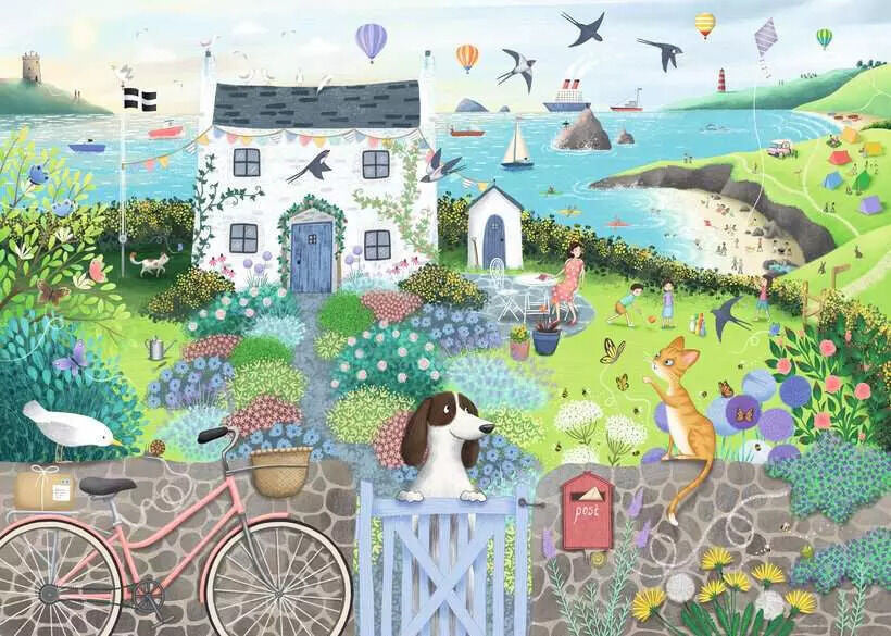 Ravensburger 1000pc - Coastal Cottage Puzzle