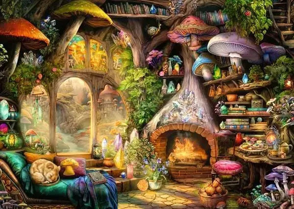 Ravensburger 1000pc - Mushroom Cottage Puzzle